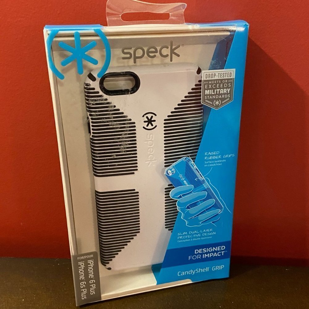 ⭐4 FOR $20⭐ speck B/W Drop-tested CandyShell Grip Case for iPhone 6 Plus - NEW